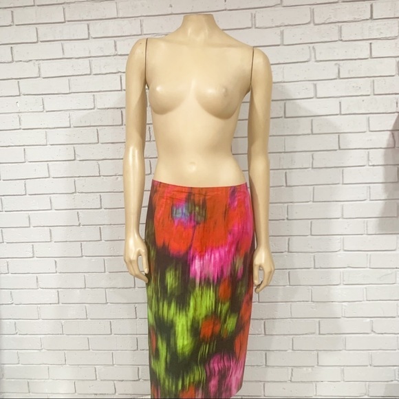 Carolina Herrera Women’s Floral Abstract Pencil Skirt - Picture 10 of 10